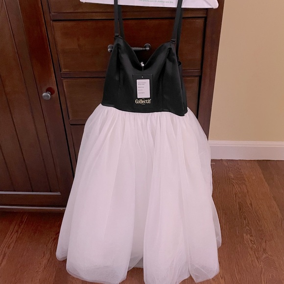 Collectif Dresses & Skirts - Collectif London Black/Ivory Swing Dress